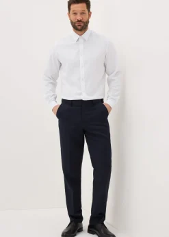 Taylor & Wright White Polka Dot Regular Fit Shirt