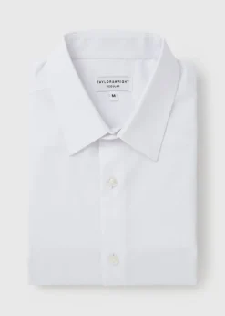 Taylor & Wright White Textured Regular Fit Shirt