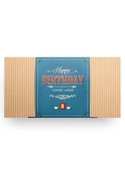 The Brew Company Blue Birthday Coffee Lover Gift Box 14 Pack
