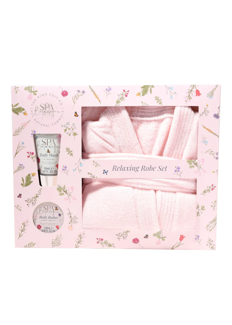 The Kind Edit Co. Spa Botanique Robe Gift Set