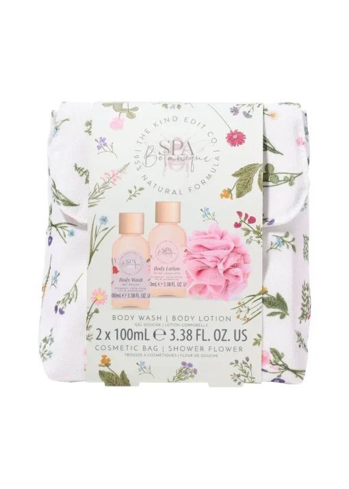 The Kind Edit Co. Spa Botanique Mini Shower Pouch Gift Set
