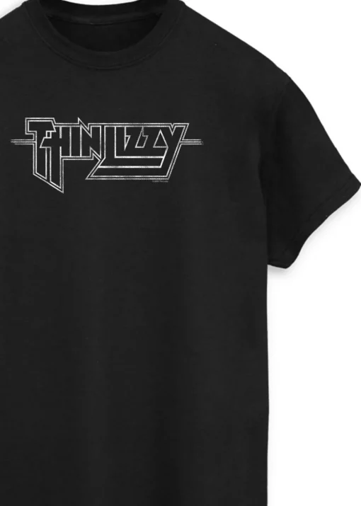 Thin Lizzy Logo Men Black Music T-Shirt