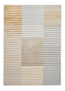 Think Rugs Apollo Grey Modern Linear Rug