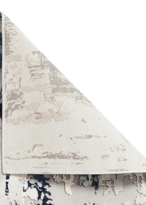Think Rugs Apollo Grey/Navy Modern Abstract Rectangle Rug