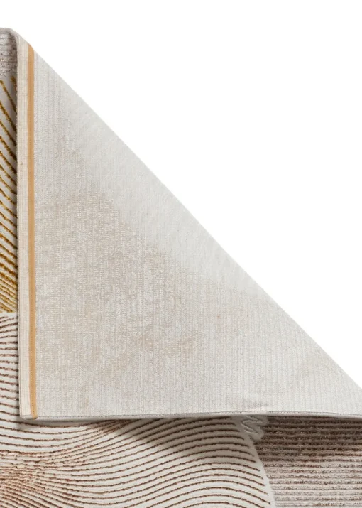 Think Rugs Creation Gold/Brown Modern Geometric Rug