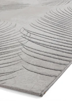 Think Rugs Creation Grey Botanical Rug