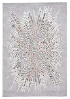 Think Rugs Creation Pink Modern Geometric Rug