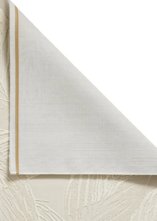 Think Rugs Flores Beige Botanical Washable Rug