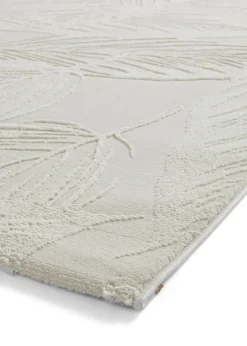 Think Rugs Flores Beige Botanical Washable Rug
