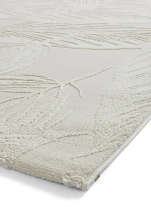 Think Rugs Flores Beige Botanical Washable Rug