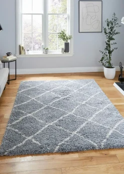 Think Rugs Scandi Berber Grey/Cream Berber Rectangle Rug