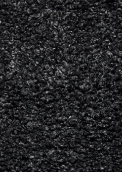 Think Rugs Sierra Dark Grey Plain Shaggy Rectangle Rug