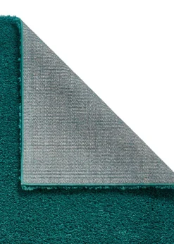 Think Rugs Sierra Jewel Green Plain Shaggy Rectangle Rug