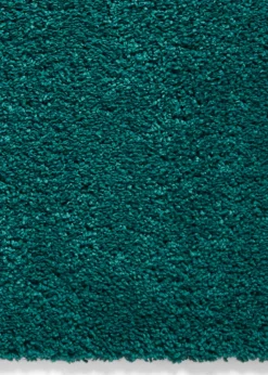 Think Rugs Sierra Jewel Green Plain Shaggy Rectangle Rug