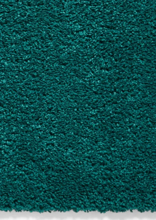 Think Rugs Sierra Jewel Green Plain Shaggy Rectangle Rug