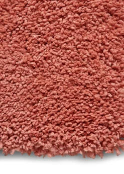 Think Rugs Sierra Peach Plain Shaggy Rectangle Rug