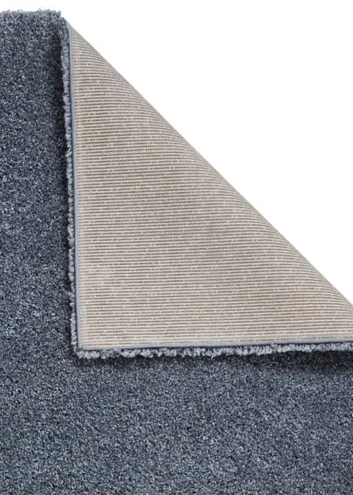 Think Rugs Sierra Slate Grey Plain Shaggy Rectangle Rug