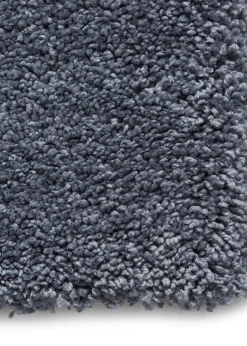 Think Rugs Sierra Slate Grey Plain Shaggy Rectangle Rug