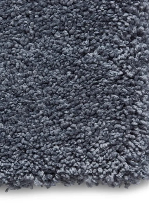 Think Rugs Sierra Slate Grey Plain Shaggy Rectangle Rug