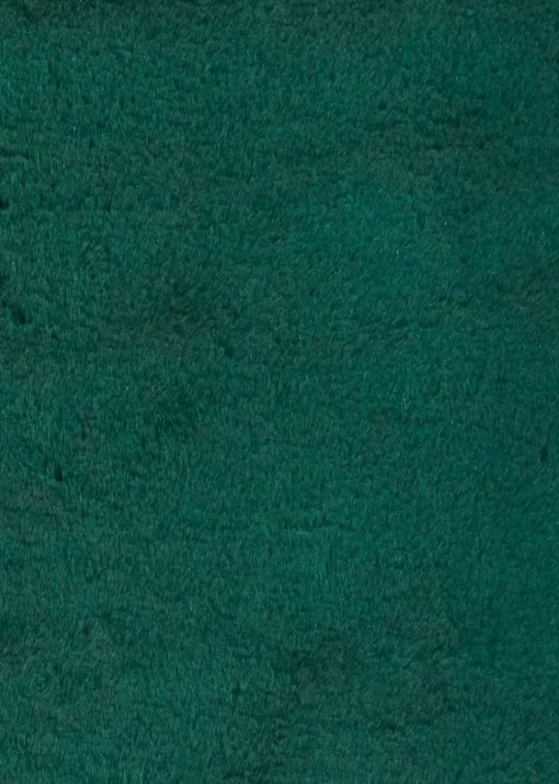 Think Rugs Super Teddy Jewel Green Plain Shaggy Rectangle Rug