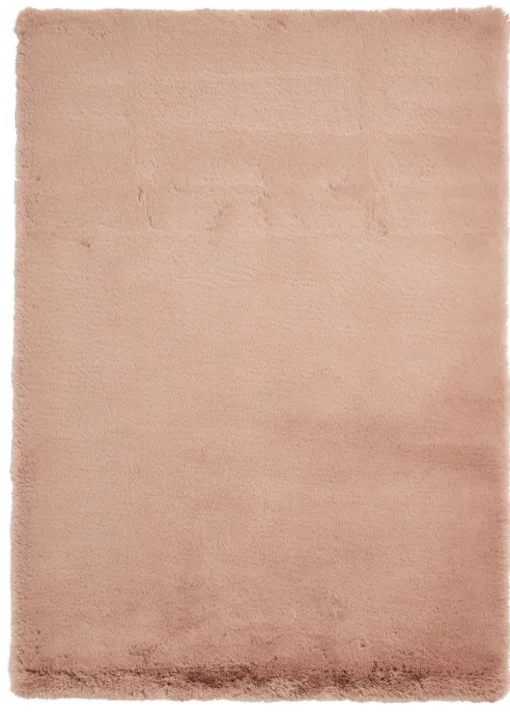 Think Rugs Super Teddy Mink Plain Shaggy Rectangle Rug