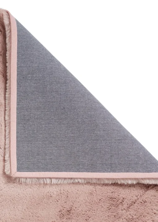 Think Rugs Super Teddy Rose Plain Shaggy Rectangle Rug
