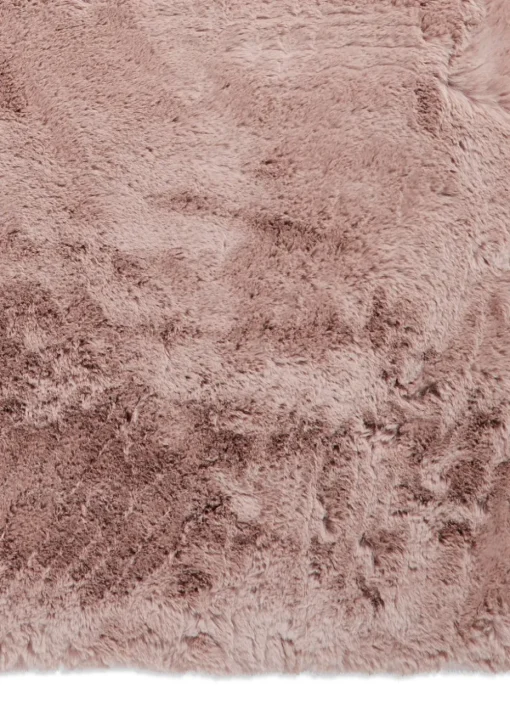 Think Rugs Super Teddy Rose Plain Shaggy Rectangle Rug