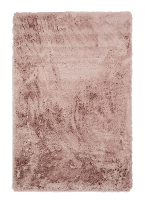 Think Rugs Super Teddy Rose Plain Shaggy Rectangle Rug
