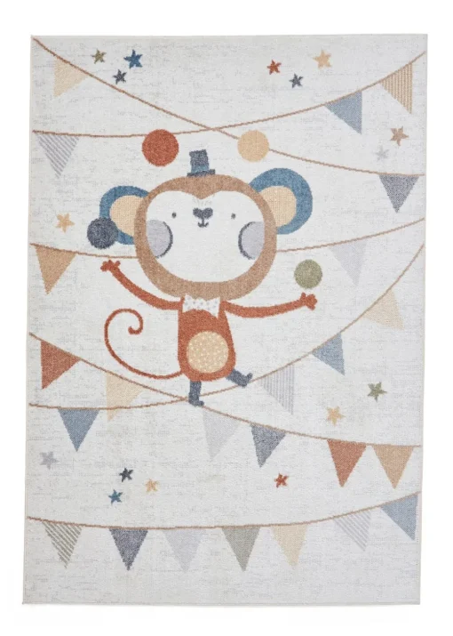 Think Rugs Vida Kids Monkey Washable Rug