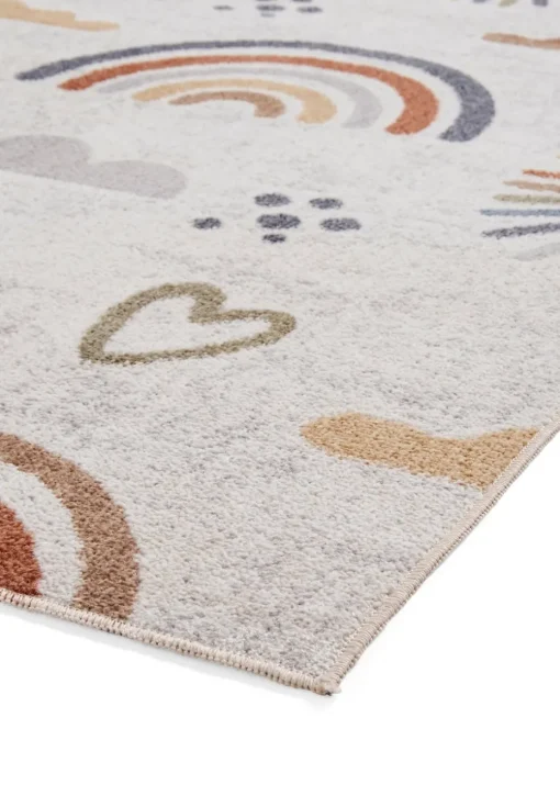 Think Rugs Vida Kids Rainbow Sun Washable Rug