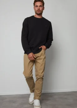 Threadbare Black Crew Neck Sweatshirt