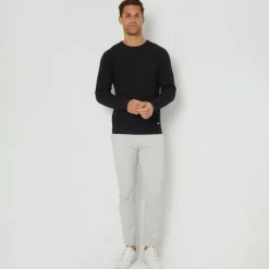 Threadbare Black Mini Cable Knit Crew Neck Jumper
