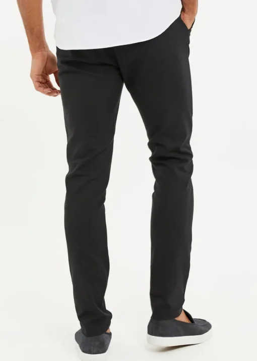 Threadbare Black Slim Fit Semi-Formal Trousers