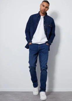 Threadbare Blue Slim Fit Jeans With Stretch
