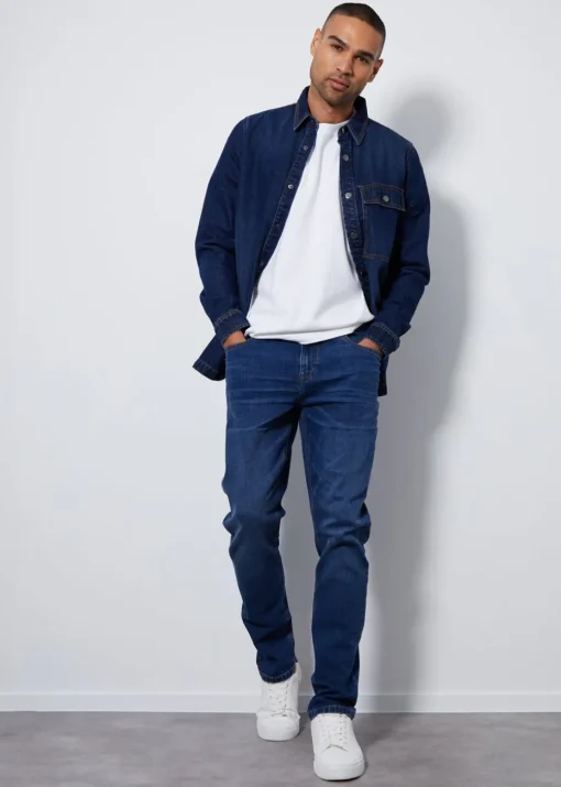 Threadbare Blue Slim Fit Jeans With Stretch