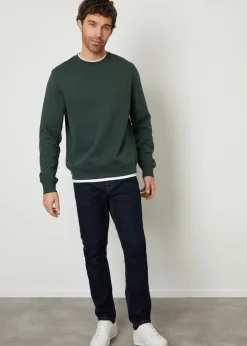 Threadbare Green Mock T-Shirt Crew Neck Sweatshirt