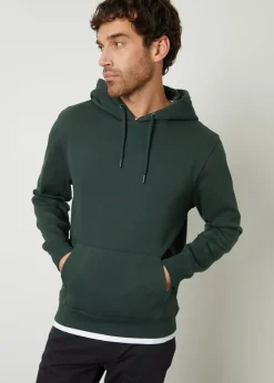 Threadbare Green Mock T-Shirt Pullover Hoodie