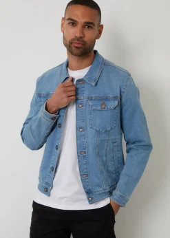 Threadbare Light Blue Light Wash Denim Jacket