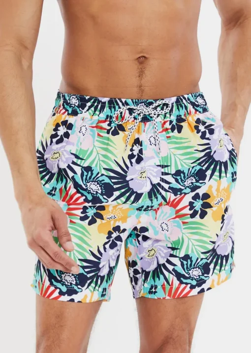 Threadbare Multi Floral Print Swim Shorts