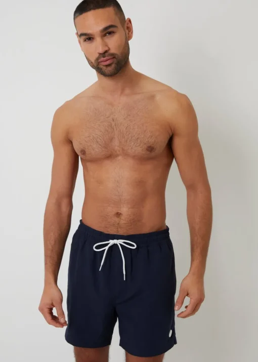 Threadbare Navy 2 Pack Geometric Print Swim Shorts