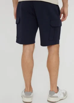 Threadbare Navy Cargo Pocket Sweat Shorts