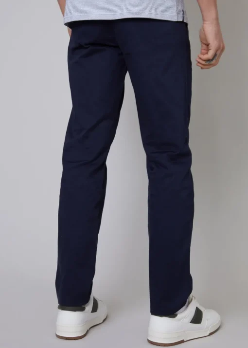 Threadbare Navy 2-Pack Regular Fit Cotton Chino Trousers With Stretch