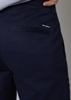 Threadbare Navy 2-Pack Regular Fit Cotton Chino Trousers With Stretch