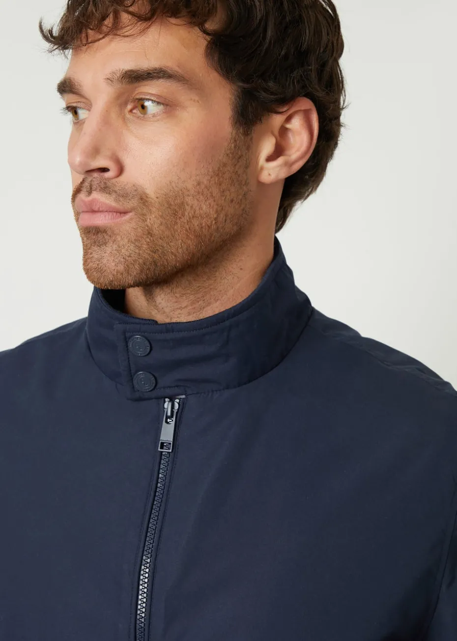 Threadbare Navy Zip Up Harrington Style Jacket