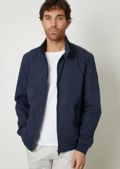Threadbare Navy Zip Up Harrington Style Jacket