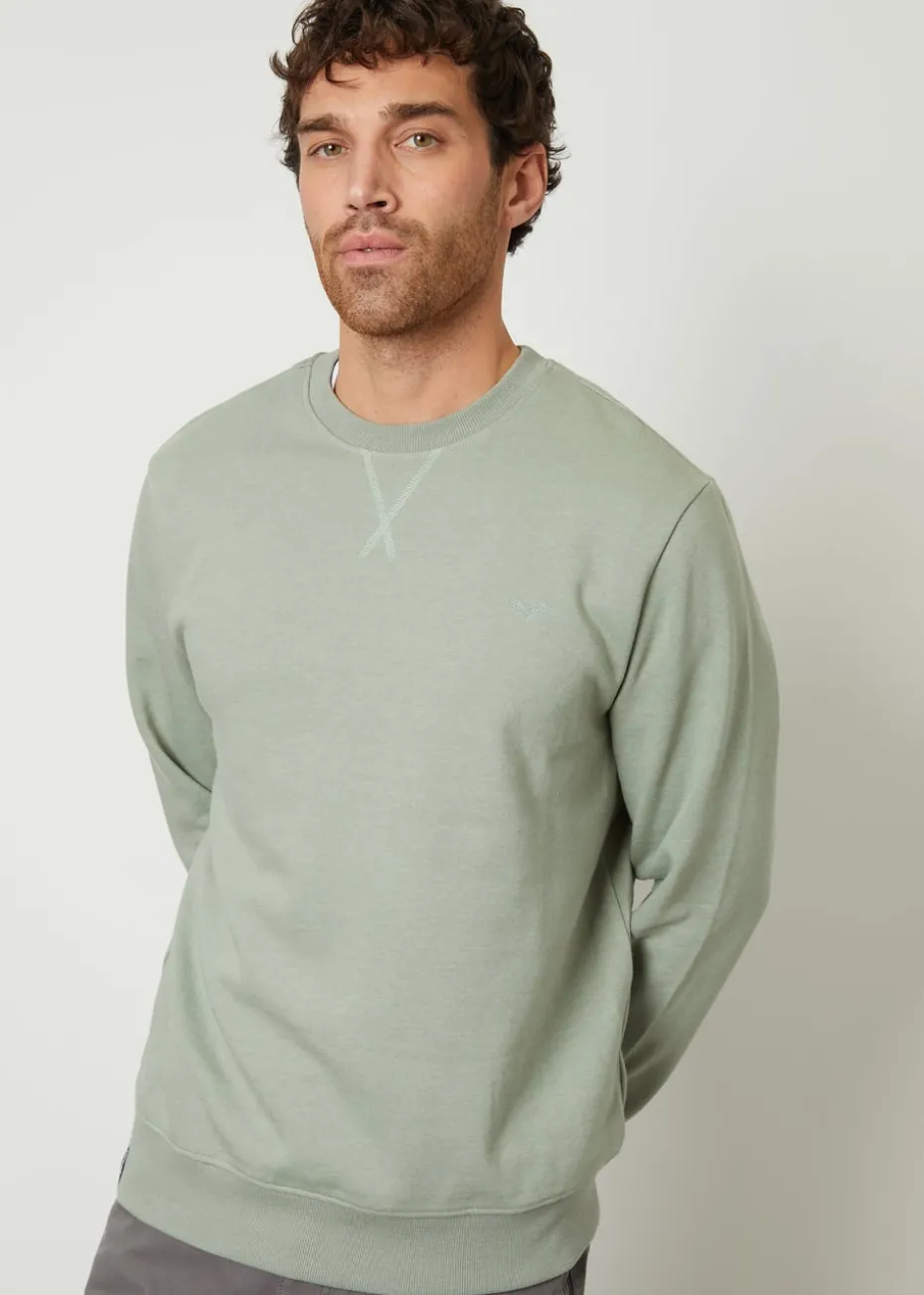 Threadbare Soft Green Cotton Blend Satsuma Crew Neck Sweatshirt