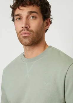 Threadbare Soft Green Cotton Blend Satsuma Crew Neck Sweatshirt