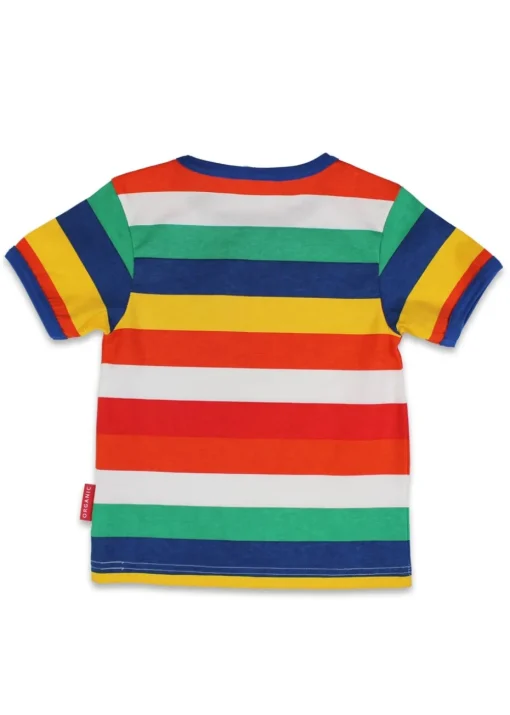 Toby Tiger Organic Multi Colour Sheep Applique T-shirt (6 months - 8 years)