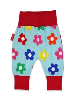 Toby Tiger Organic Multi Colour Flower Print Yoga Pants (Newborn - 3 years)