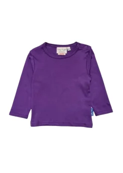 Toby Tiger Organic Purple Basic Long-Sleeved T-Shirt (6 months - 8 years)